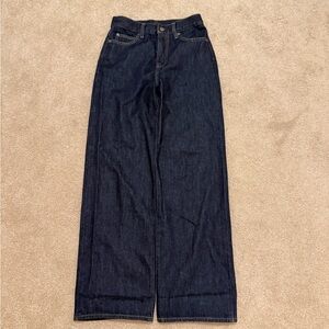 UNIQLO Dark Blue Women's Wide Leg Jeans